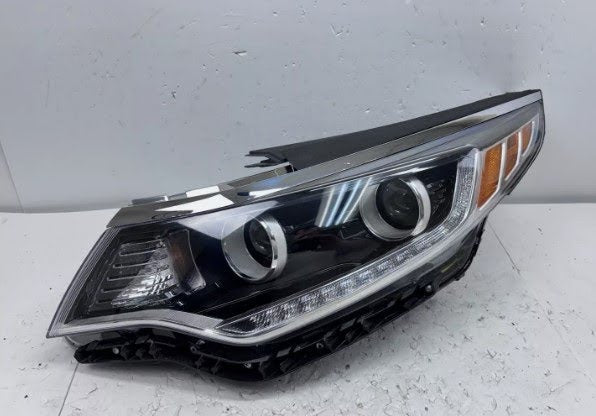 2016 KIA OPTIMA Used Headlight Assembly US built (VIN 5, 1st digit), halogen, LED accent, LH & RH