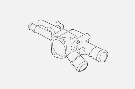 2003 Kia - Spectra - Thermostat Housing Part NO : 2562023740