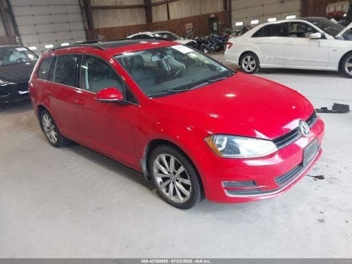 2015-VOLKSWAGEN GOLF-Bumper Assy (Front) includes cover-SW, w/o fog lamps; w/o park assist - Red - Bumper Skirt part no - 5GM8059159B9