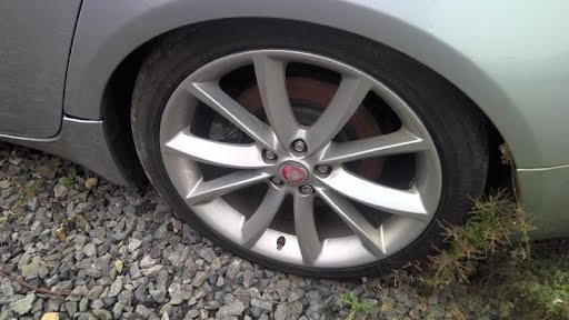 2015 - JAGUAR XF - Used - Wheel - road (alloy), 19x8-1/2, 10 spoke (angled V spoke)