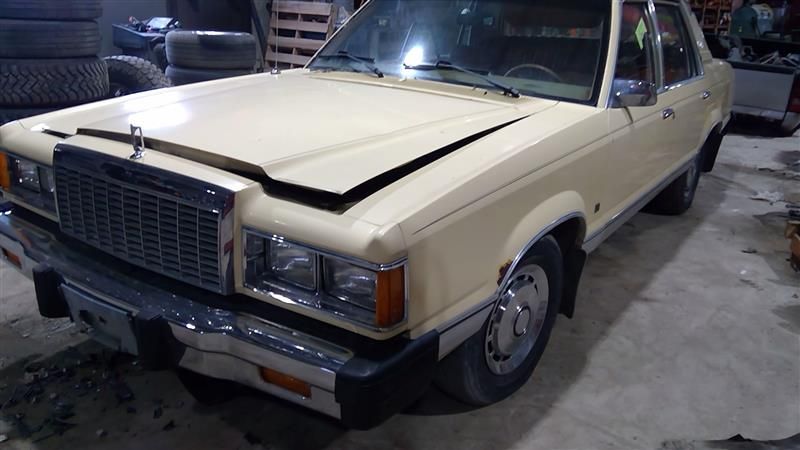 1981 FORD GRANADA Used Glass Front Door 4 Dr, sail mirror, w/o vent; LH