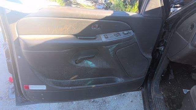 2007 CHEVY TRUCK-2500 SERIES (1988-2000) Used Interior Trim Panel Door (Front) Silverado 2500 HD Classic; Front Left Inner; Crew Cab, Ext Cab & Std Cab; w/leather trim dark pewter (Power)