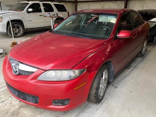 2007-MAZDA 6-Headlight Assembly-exc. Speed6; halogen, gloss black background, LH