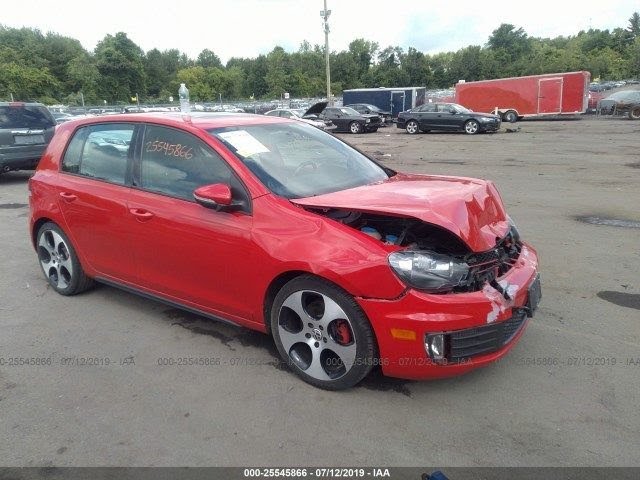 2012 VOLKSWAGEN GOLF Mirror Door Used Power, Htbk, (heated), manual folding opt 6XN), RH