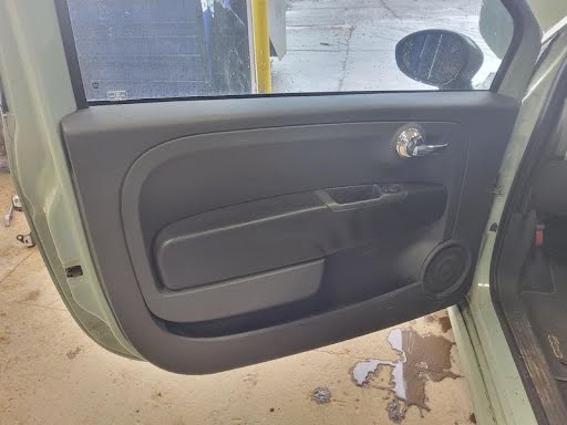 2013 Fiat 500 Used Interior Trim Panel, Door Front Left Inner; cloth black