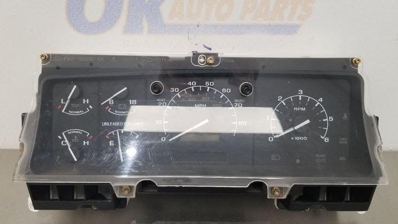 1996 FORD TRUCK-F150 Speedometer (see also Instr. Cluster) Used (cluster), MPH, tachometer