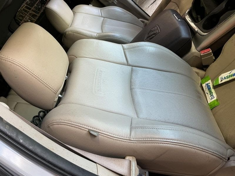 2016 DODGE TRUCK-1500 Seat Front Used (air bag), bucket, leather, electric, RH Color Tan