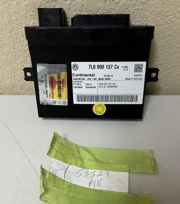 2006 Volkswagon Touareg Computer Box Not Engine Used Kessy Control Module #7L0-909-137-C-02G