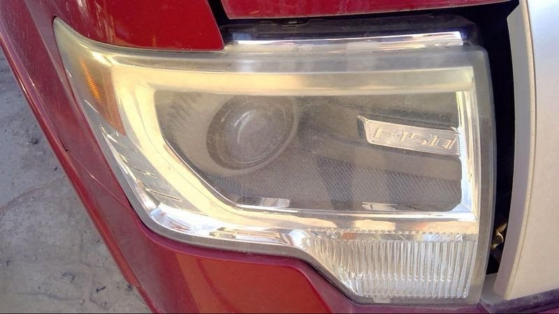 2013 FORD TRUCK-F150 Used Headlight Assembly xenon (HID), bright border trim, Lariat, RH