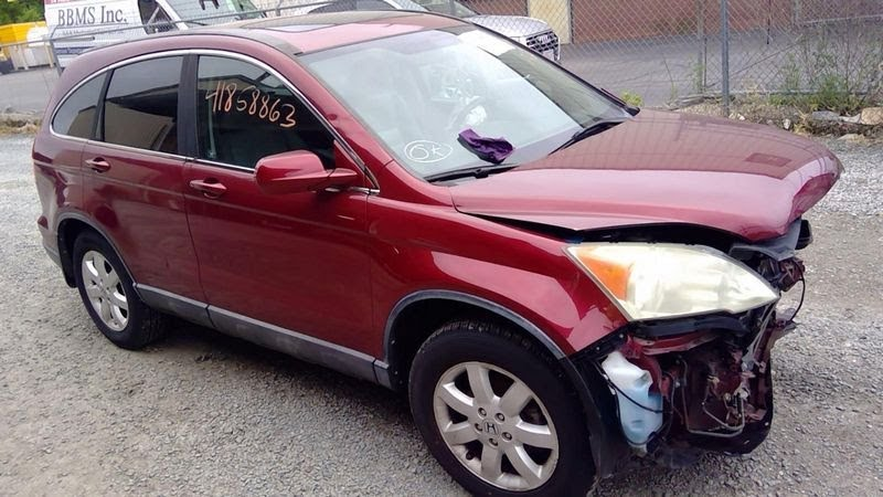 2007 HONDA CRV Used Mirror Door - (power), heated, painted body color, RH - ( #R525P Tango Red Pearl)