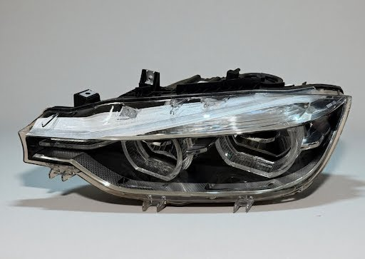 2018 BMW 320i Used Headlight Assembly (LED), (without black bezel), w/o adaptive headlamps; LH