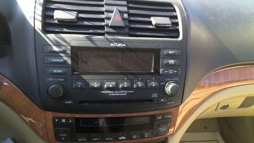 2004 ACURA TSX Used Radio/CD (see also A/C Control or TV Screen) receiver (assembly), US market, w/o navigation