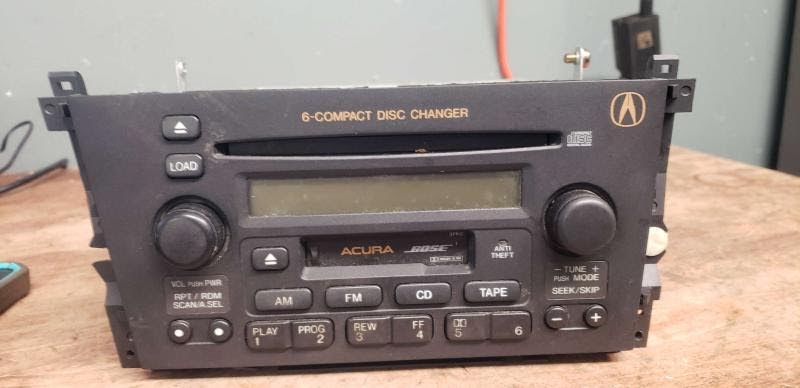 2001 ACURA CL Used Radio/CD (see also A/C Control or TV Screen) AM-FM-cassette-6 CD, w/o navigation system P/N - 39100-S3M-A12