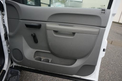 2011 CHEVY TRUCK-SILVERADO 2500 (1999 UP) Used Interior Trim Panel Door (Front) Front Left Inner; Crew Cab, Ext Cab & Std Cab; W/O CONVENIENCE PACKAGE W/O UPLEVEL SLT PACKAGE; w/o power locks Grey