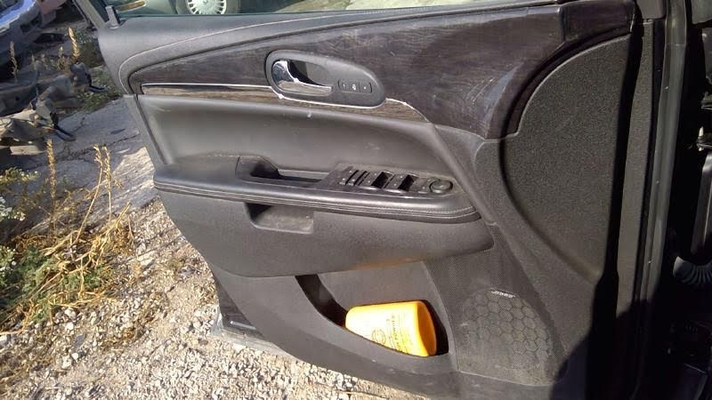 2016 BUICK ENCLAVE Used Interior Trim Panel Door (Front) Front Left Inner; LEFT SIDE; w/luxury pkg, w/Bose audio ebony