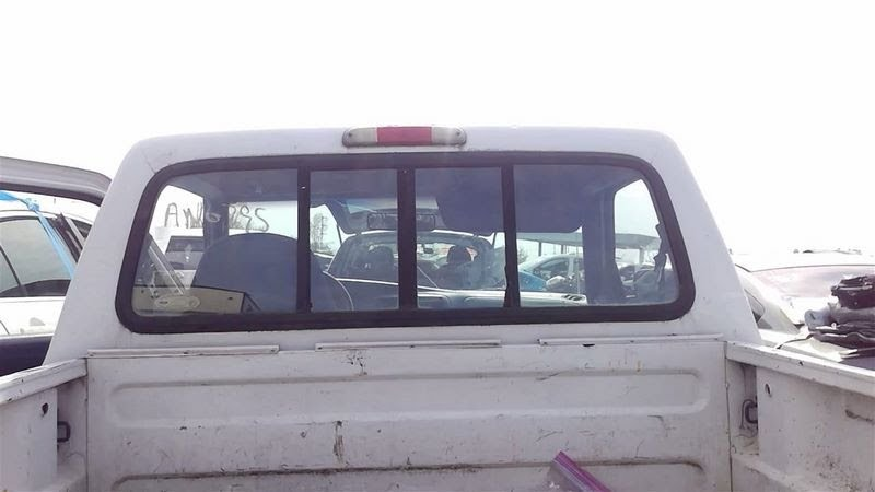 1987 FORD RANGER Used Back Glass Regular Cab, sliding (without tinted)