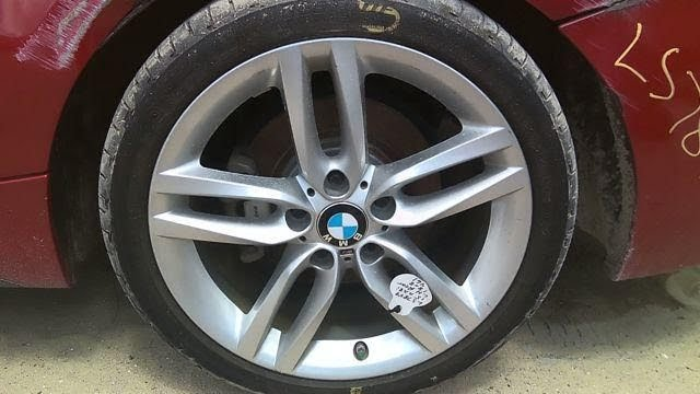 2017 BMW 230I Used Wheel 18x7-1/2, 5 double spoke, lugs inside spoke, peaked spokes, painted silver