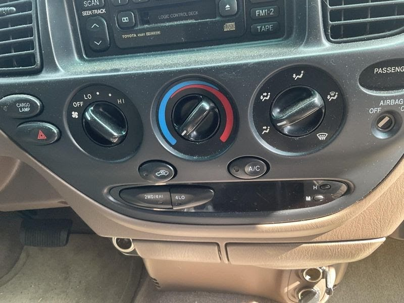 2000 TOYOTA TUNDRA Used AC Control/Heater (see also Radio or TV Screen) controller with faceplate, AC
