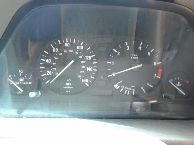 1989 BMW 750I Used Speedometer (see also Instr. Cluster) MPH (US market)