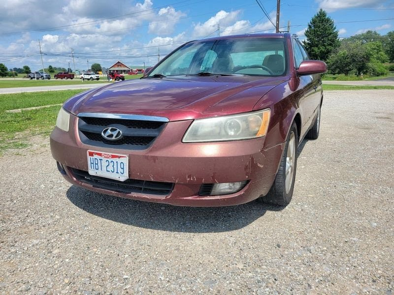 2006 HYUNDAI SONATA Used Mirror Door Power, (heated), LH Burgandy