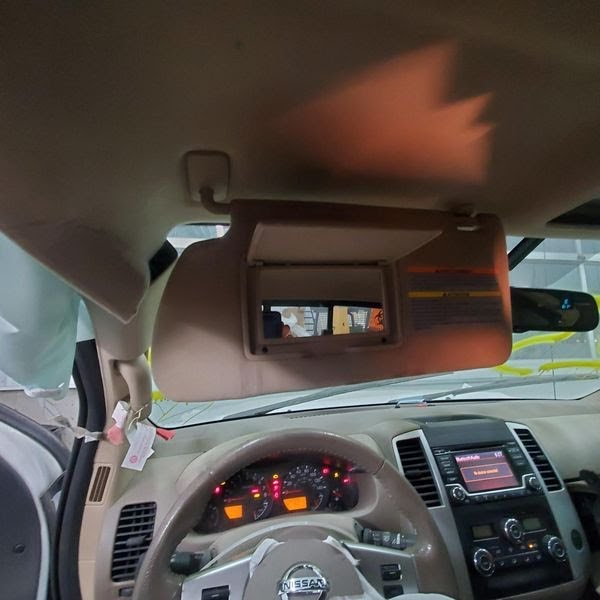 2018 NISSAN FRONTIER Used Sunvisor LH (Tan)