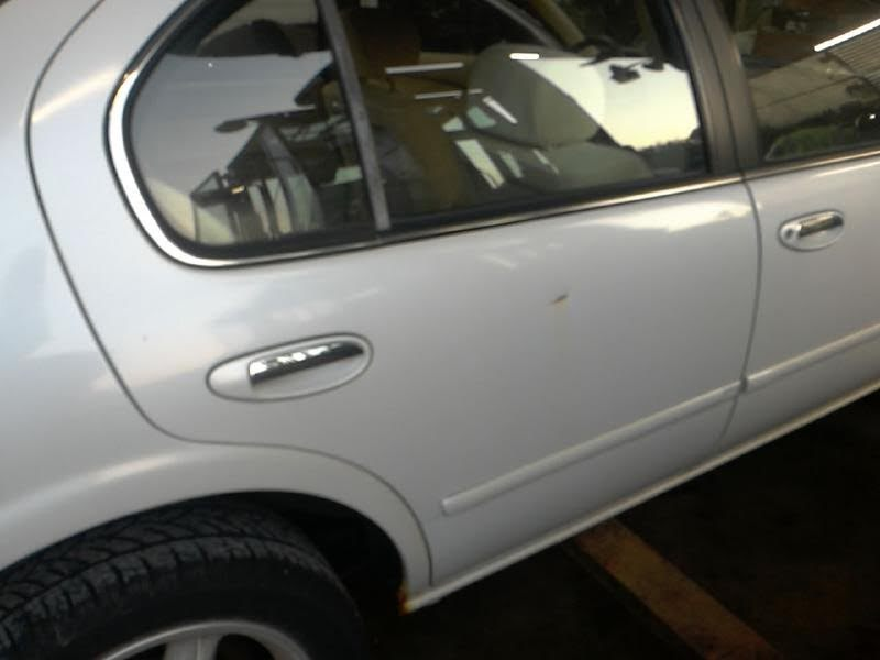 1995 NISSAN MAXIMA (1982 UP) Rear Door Moulding chrome trim, GLE Left & Right (Both sides)