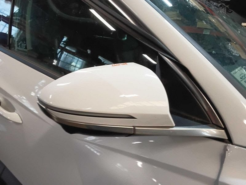 2023 HYUNDAI TUCSON Used Mirror Door (power), US built, turn signal, heated, surround view, RH WHITE