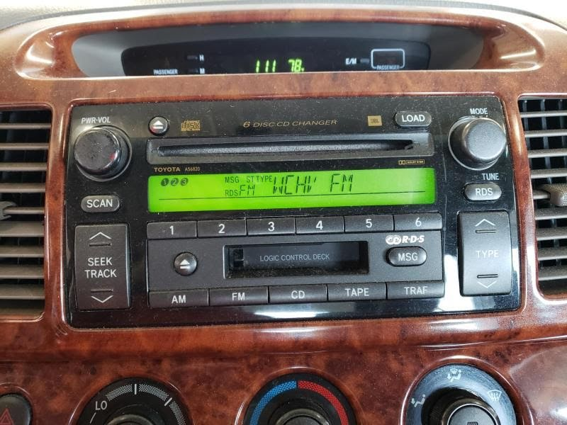 2004 TOYOTA CAMRY Used Radio/CD (see also A/C Control or TV Screen) receiver (with CD), w/o navigation; Matsushita manufacturer, (6 disc), XLE