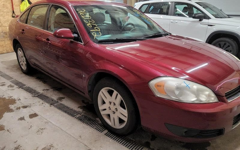 2011 CHEVY IMPALA (1980 UP) Used Mirror Door Power, heated (opt DK2), smooth finish base, RH (RED)