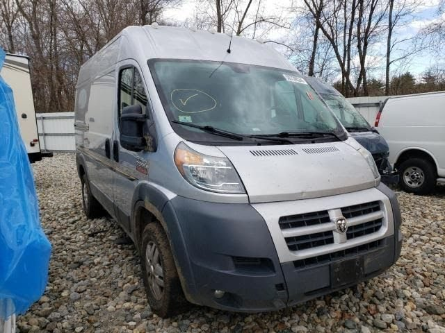 2014 RAM PROMASTER 2500 Used Bumper Assy (Front) includes cover (textured), fog lamps