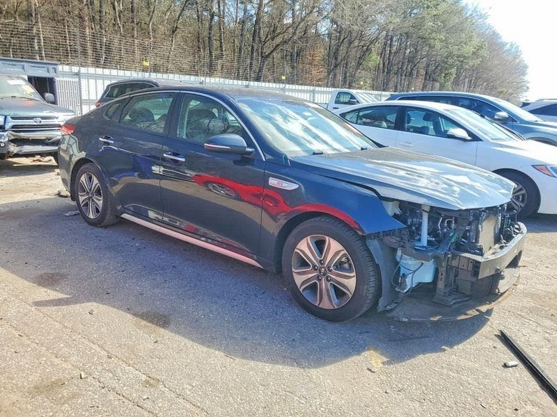 2017 KIA OPTIMA Used Mirror Door (power), Korea built (VIN K, 1st digit), Hybrid, power folding, w/o blind spot alert; RH GRY