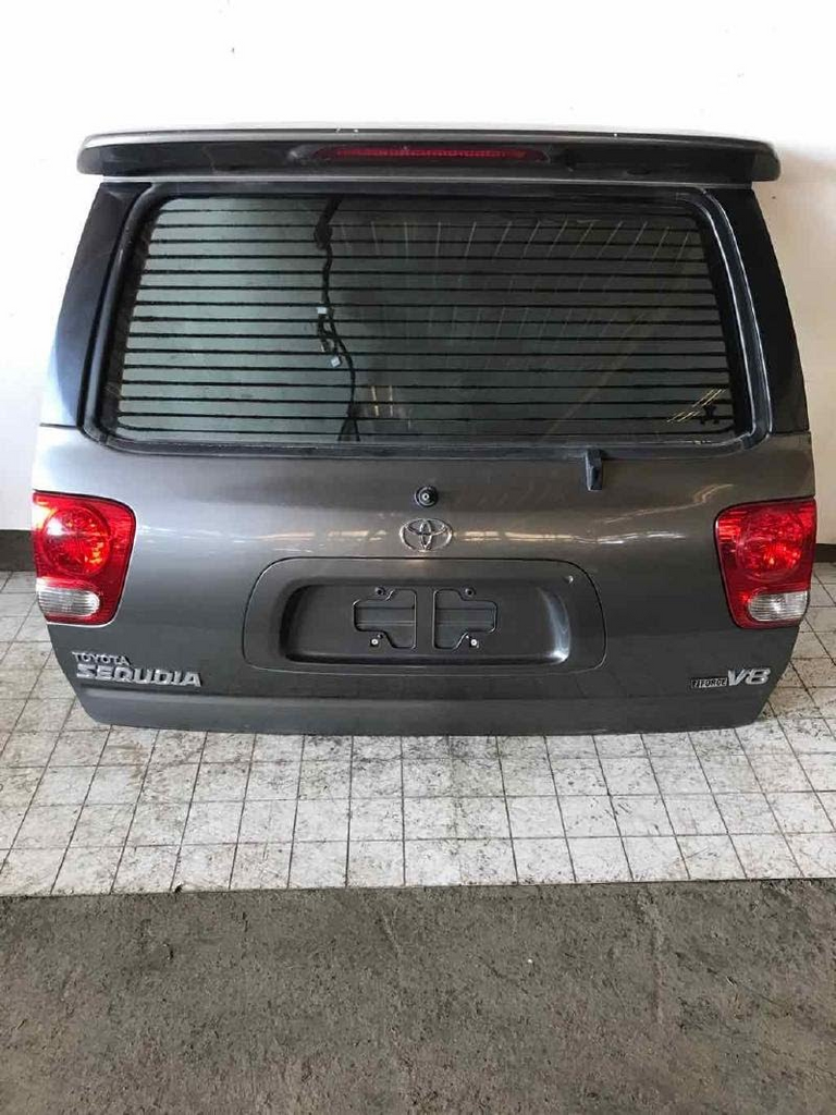 2006 TOYOTA SEQUOIA Used Tailgate/Trunk Lid with Spoiler Perf Grey