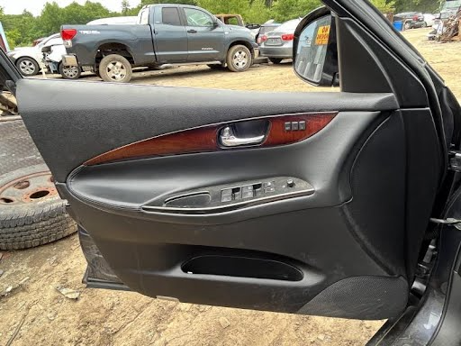 2008-INFINITI EX35-Interior Trim Panel Door (Front)-Front Left Inner; w/o custom leather, w/o seat memory black