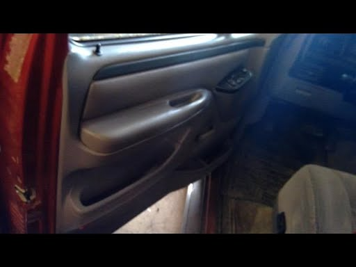 1996-FORD TRUCK-F250 SUPER DUTY (1999 UP)-Interior Trim Panel Door (Front)-Front Driver Power Electric - Color:Gray