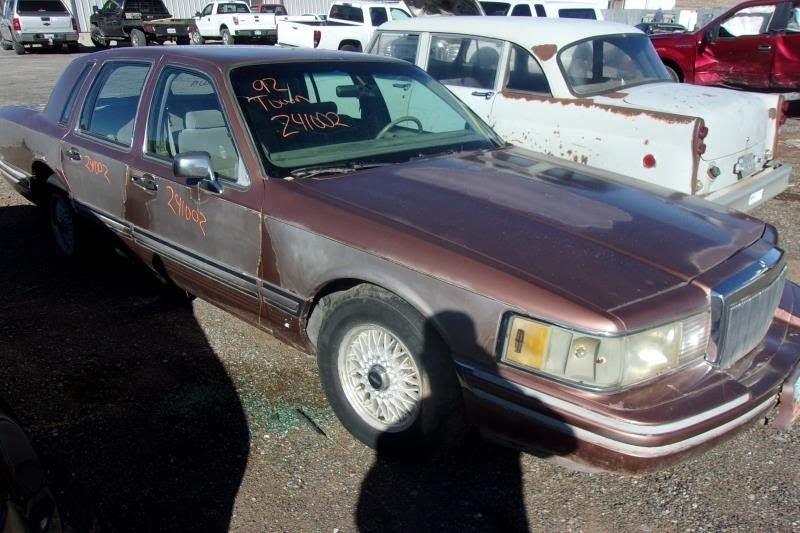 1992 LINCOLN OTHER - TOWN CAR Used Steering Column Column Shift, automatic headlamps
