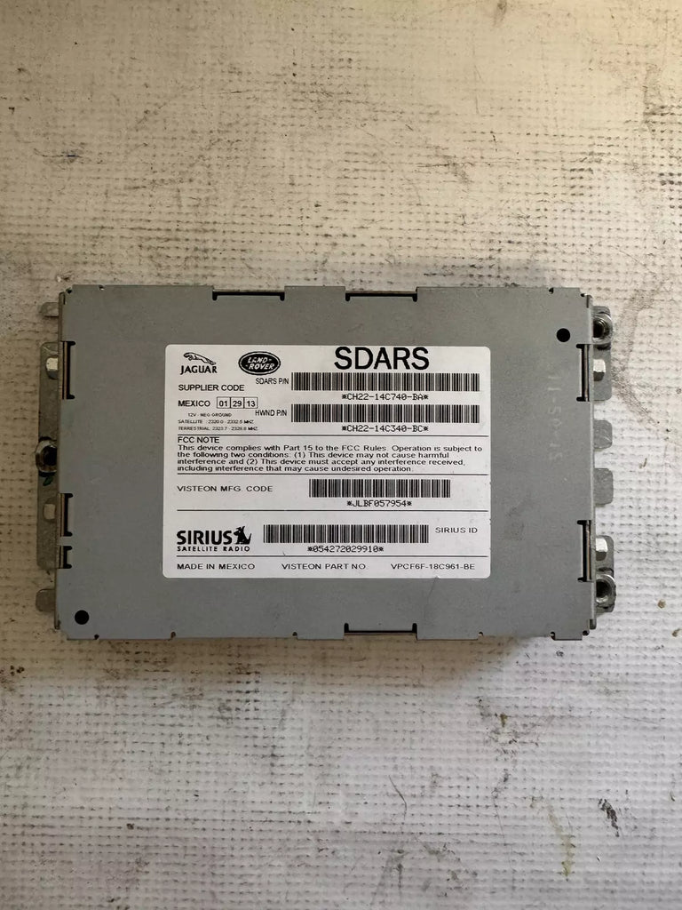 2015 - JAGUAR XF - Used - Radio/CD (see also A/C Control or TV Screen) - receiver, satellite (trunk mounted) - CH22-14C740-BA