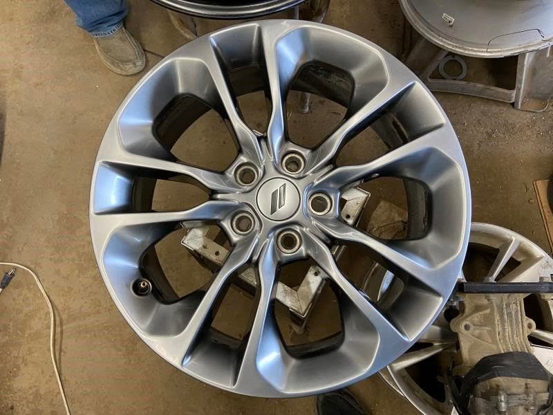 2017 DODGE DURANGO Used Wheel 20x8, (5 spoke), double spoke, silver (satin carbon, opt WBK)