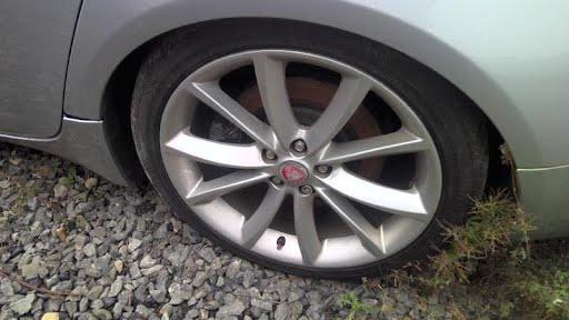 2015 - JAGUAR XF - Used - Wheel -  road (alloy), 19x8-1/2, 10 spoke (angled V spoke)