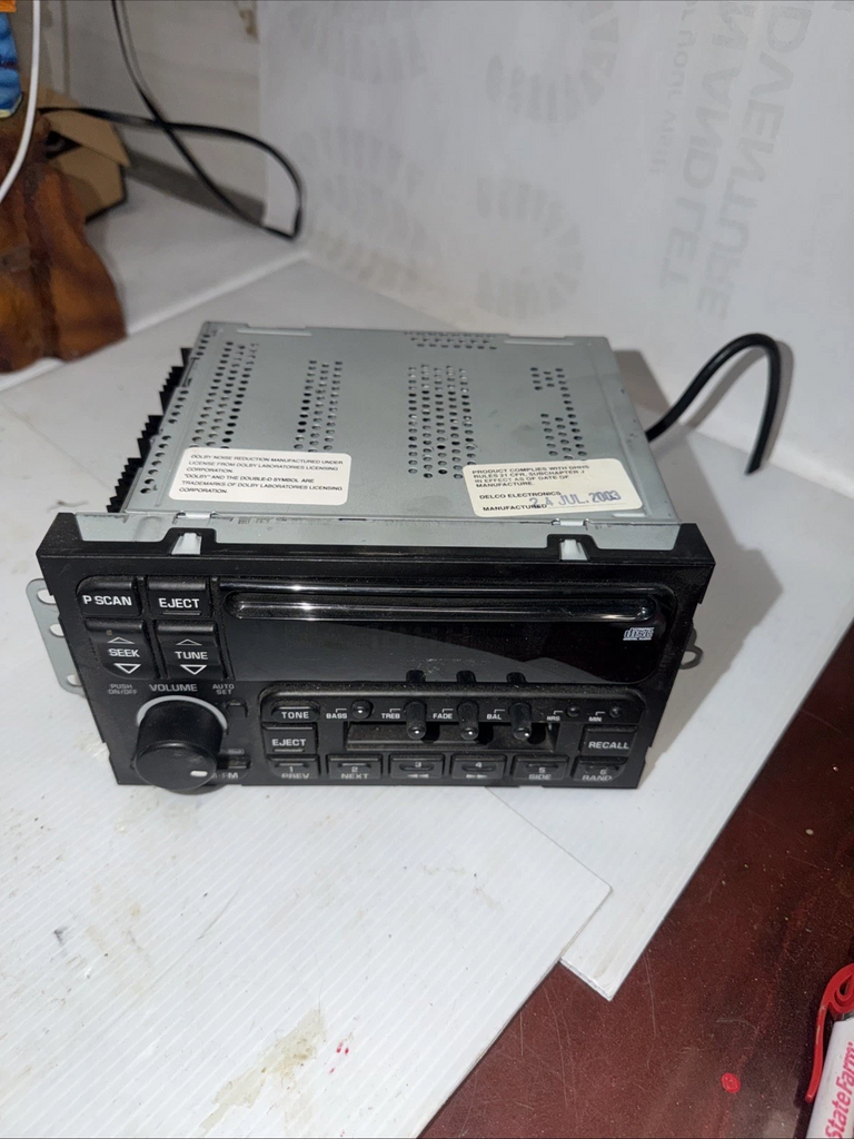 2002-BUICK PARK AVE (1980 UP)-Radio/CD Player Display-AM mono-FM stereo-cassette-CD player (opt UP0) - Part Number: 25742420