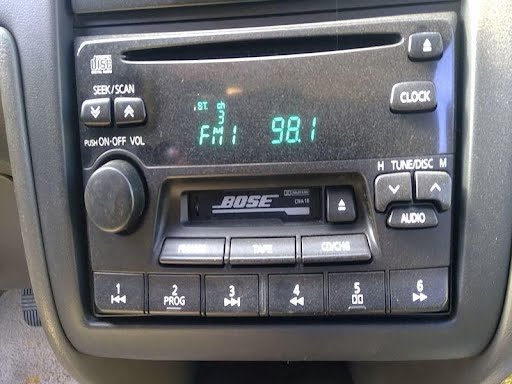 2002 INFINITI G20 Used Radio/CD (see also A/C Control or TV Screen)  receiver (AM-FM-stereo-cassette-CD, Bose)