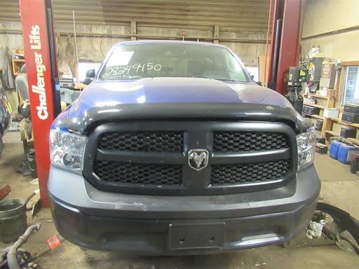 2019 - DODGE TRUCK-1500 (1994 UP) - Used - Bumper Assy (Front) includes cover - classic style (5 lug wheel), steel bumper, w/o park assist; painted, w/o fog lamps; (moulded in black upper)