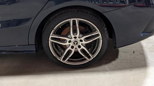 2018 - MERCEDES GLA CLASS  - Used - Wheel - 117 Type, CLA250, 18x7-1/2, AMG, arched spoke, machined face with gray painted pockets