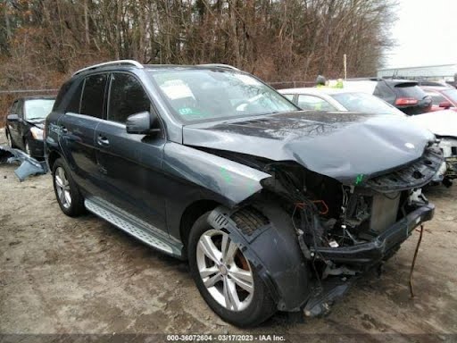 2012 MERCEDES ML SERIES Used Mirror Door 166 Type, ML350, LH, w/o blind spot alert - Gray - 755U