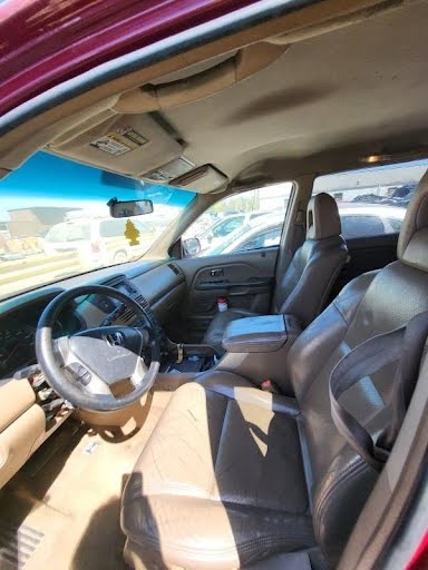 2004 HONDA PILOT Used Seat Front (bucket), (air bag), leather, electric, (LH) - TAN