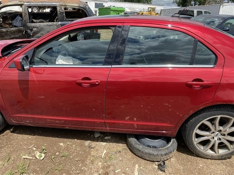 2012-FORD FUSION-Door Rear (side of vehicle)-LH, w/o side moulding holes - Color - RED ( RZ)