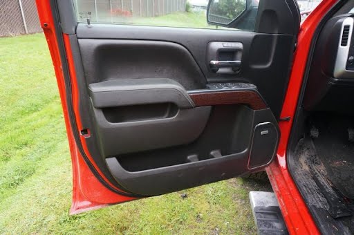 2016 - GMC TRUCK-SIERRA 3500 (2001 UP) - Used - Interior Trim Panel Door (Front) - Front Left Inner; Crew Cab & Ext Cab; DOUBLE & CREW CAB; w/Bose system, w/pwr fold mirrors black