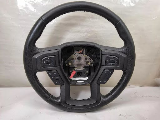 2015 - FORD TRUCK-F150 - used - Steering Wheel - King Ranch; Crew Cab; w/KING RANCH w/o distance sensor