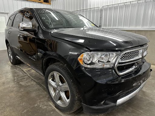 2013 - DODGE DURANGO - Used - Headlight Assembly - Citadel (VIN E, 7th digit), (HID low beam with halogen high beam), RH, chrome bezel