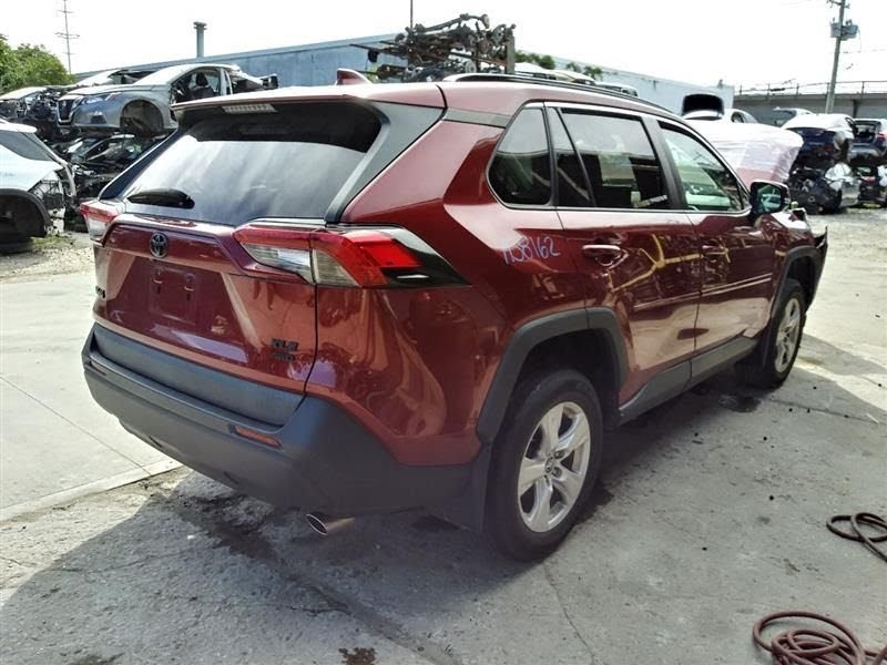 2019 TOYOTA RAV4 Used Bumper Assy (Rear) includes cover textured lower cover, w/o rear park assist; black textured bezel