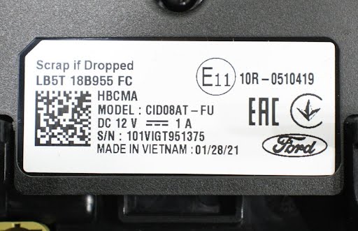 2023 - FORD ESCAPE - Used - CD Player/Radio - LB5Z10D885FA  - LB5Y-18B955-FC